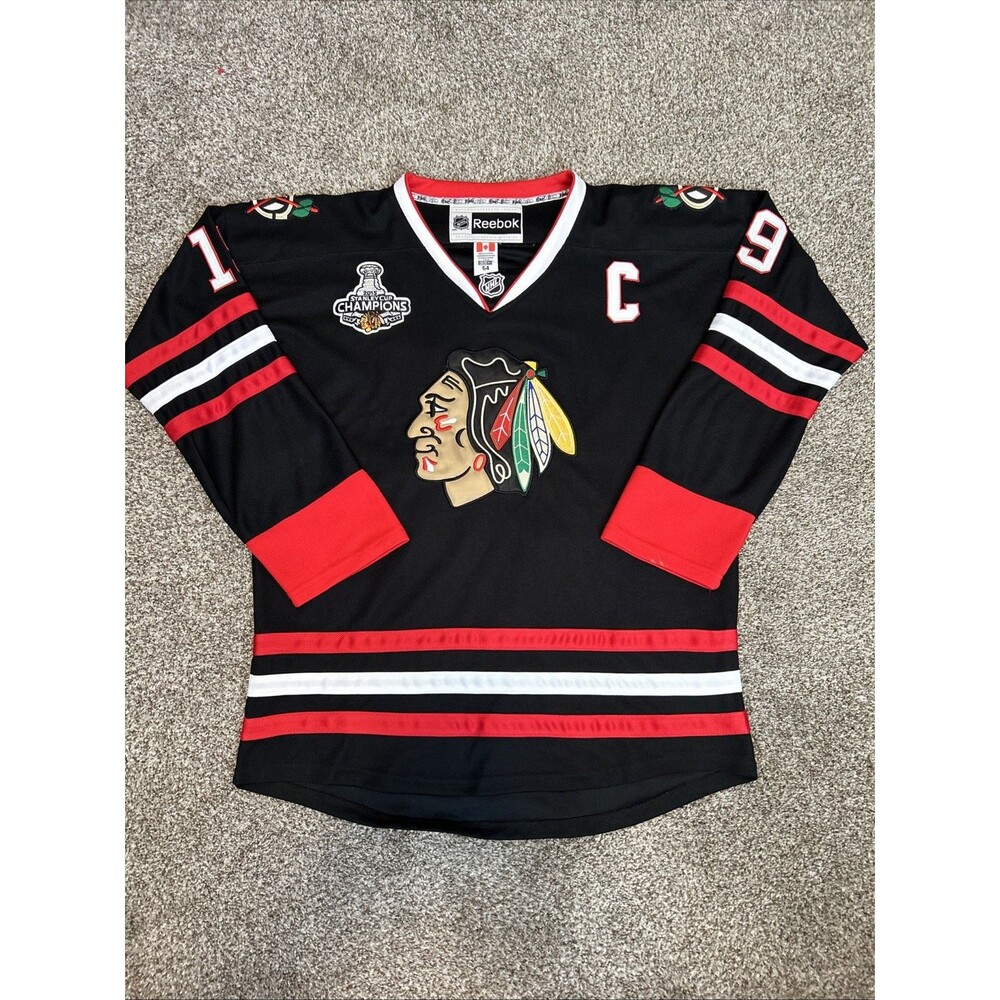 Jonathan Toews Chicago Blackhawks Reebok NHL 2015 Stanley Cup Champion Jersey 54
